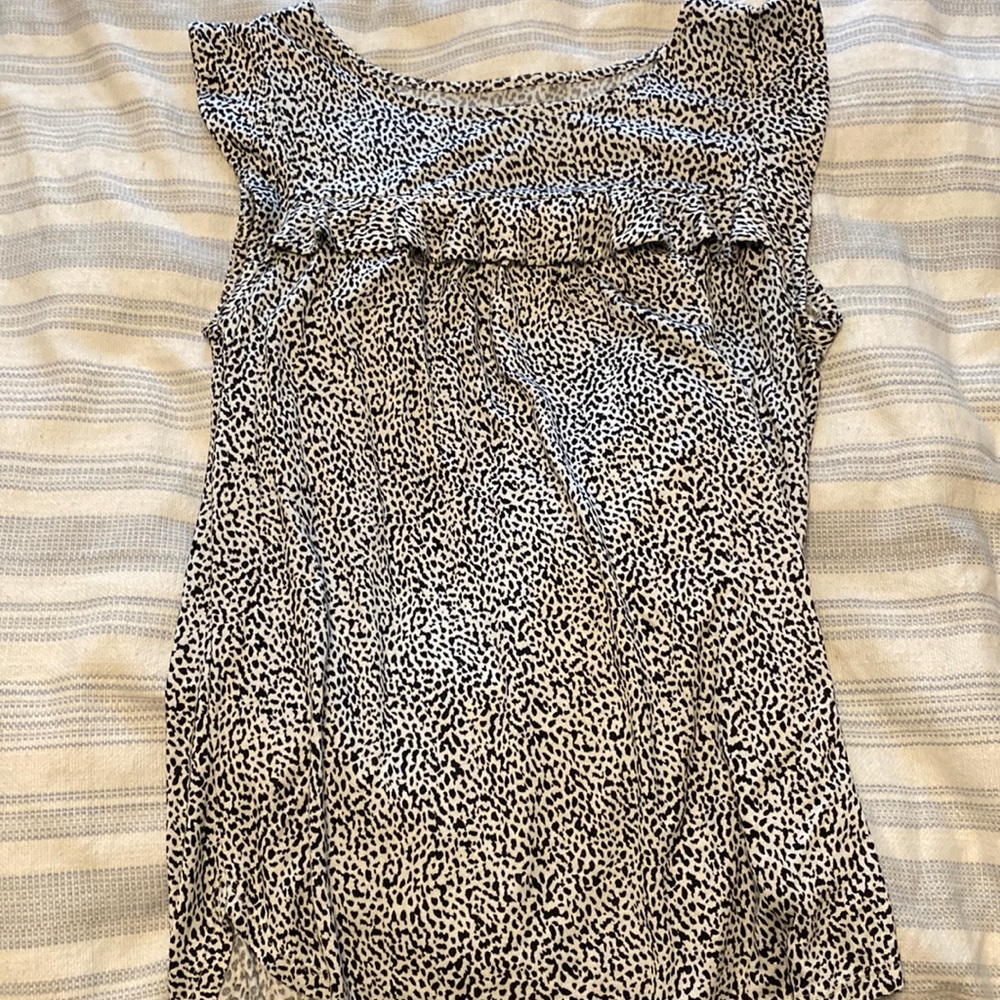 Black and white work shirt